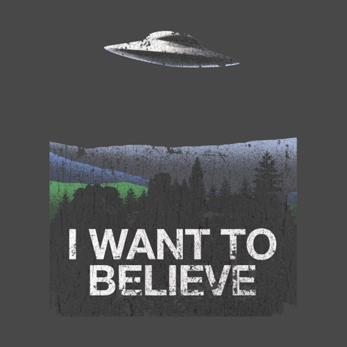 i want to believe x files shirt