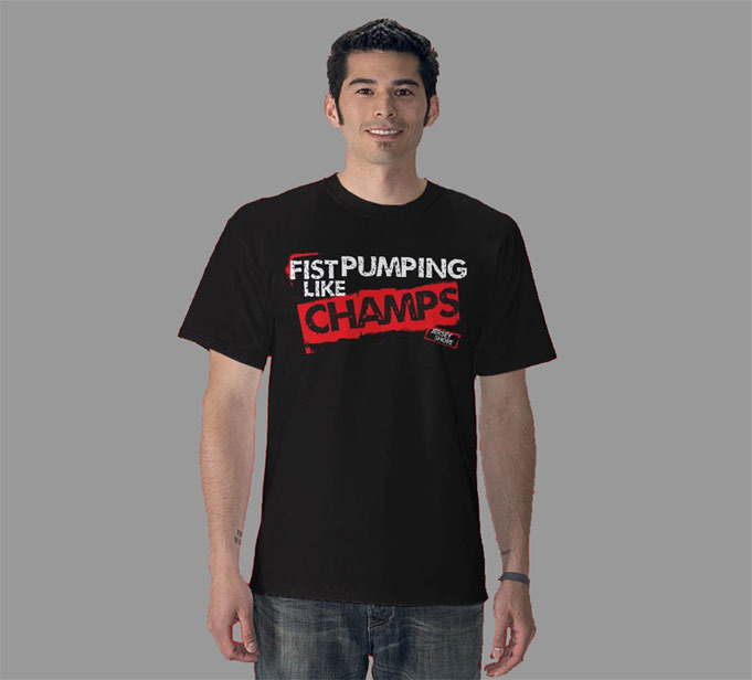 Fist Pumping Like Champs Jersey Shore t-shirt
