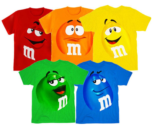 T discount shirt m&m's