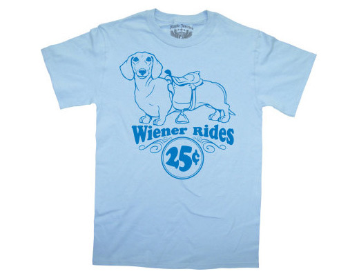 Wiener Rides t-shirt - Dachshund tee