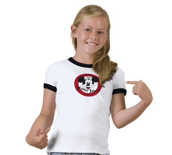 The Mickey Mouse Club Logo T-Shirt for Adults – Black