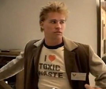 Val Kilmerâ€™s I Love Toxic Waste Real Genius t-shirt