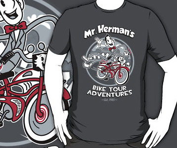 Mr. Hermanâ€™s Bike Tour Adventures t-shirt