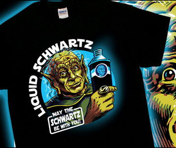Download May the Schwartz be with You T-Shirt - Spaceballs Liquid Schwartz Shirt