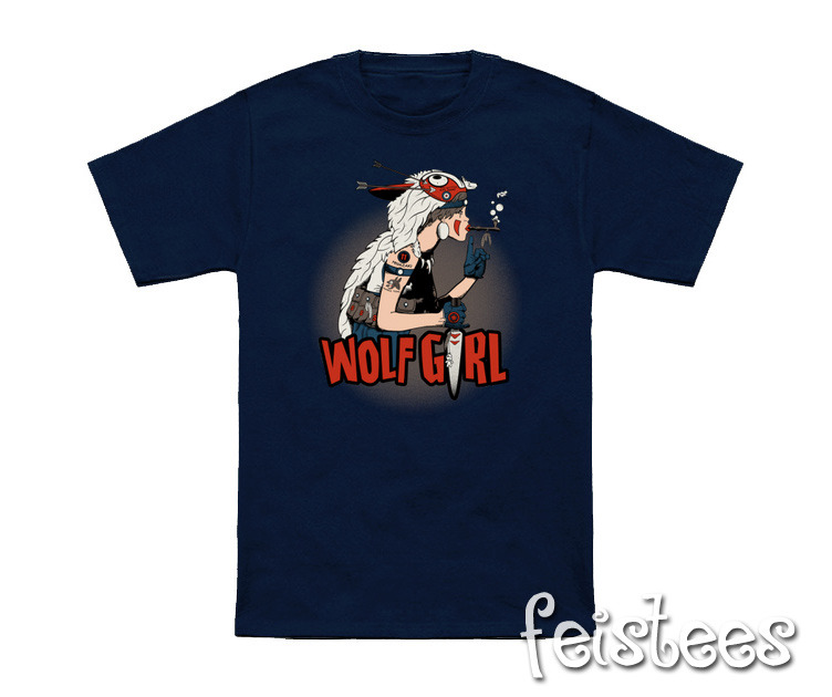Princess Mononoke Tank Girl T-Shirt - San Wolf Girl Shirt