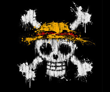 one piece straw hat jolly roger