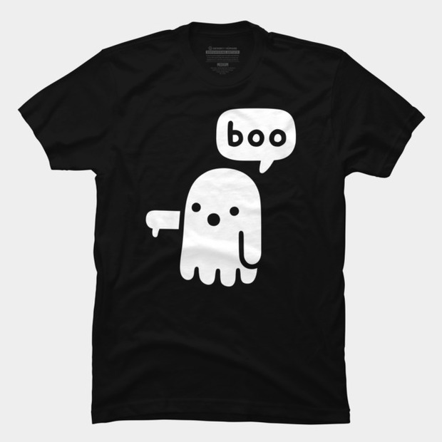 Ghost Boo Thumbs Down T-Shirt