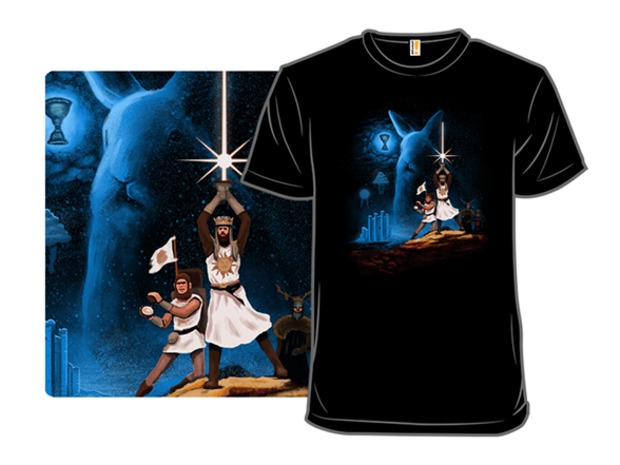 Grail Wars Monty Python and the Holy Grail Star Wars T-Shirt