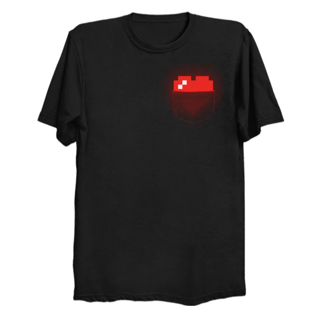 Video Game Extra Life Heart in Pocket T-Shirt