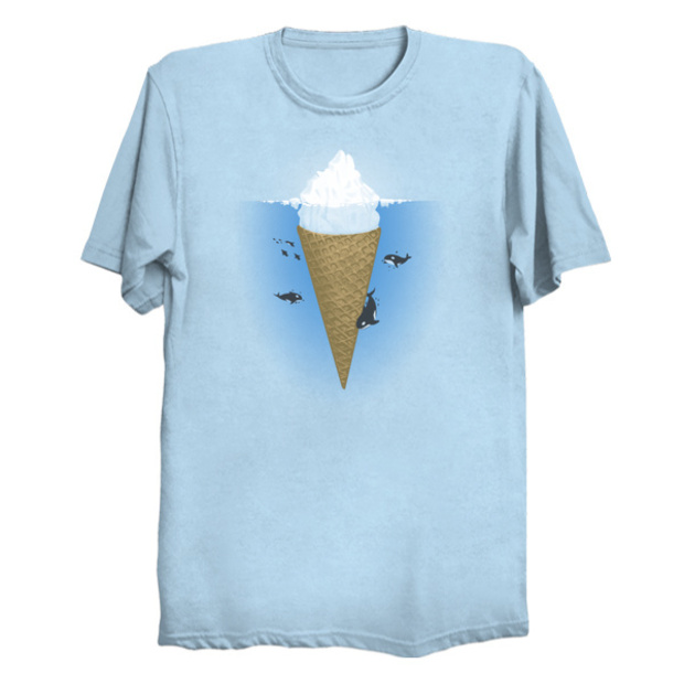 Iceberg Ice Cream Cone T-Shirt - Hidden Part of Icebergs