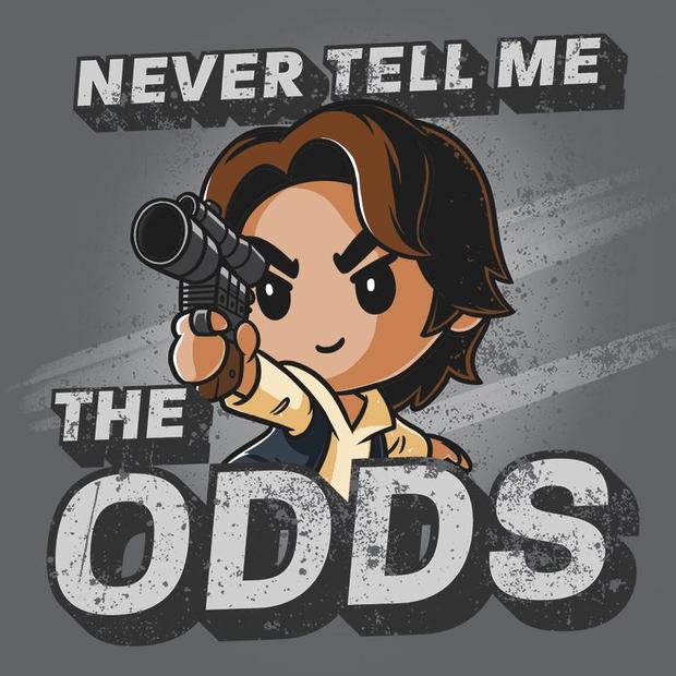 Chicago Cubs Star Wars Shirt XL 5/23/2018 Han Solo Never Tell Me The Odds