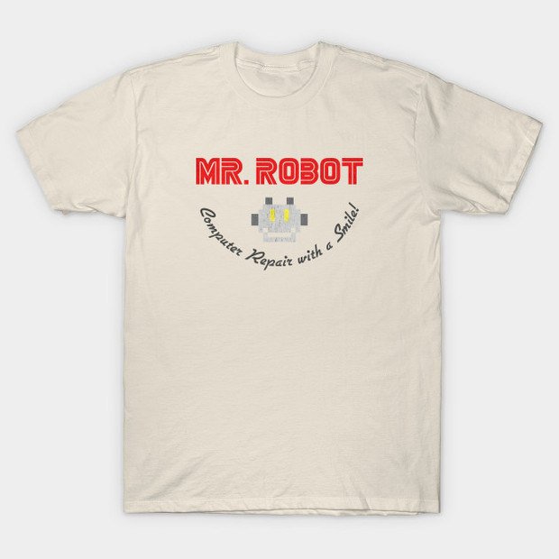 Mr. Robot Computer Repair with a Smile T-Shirt