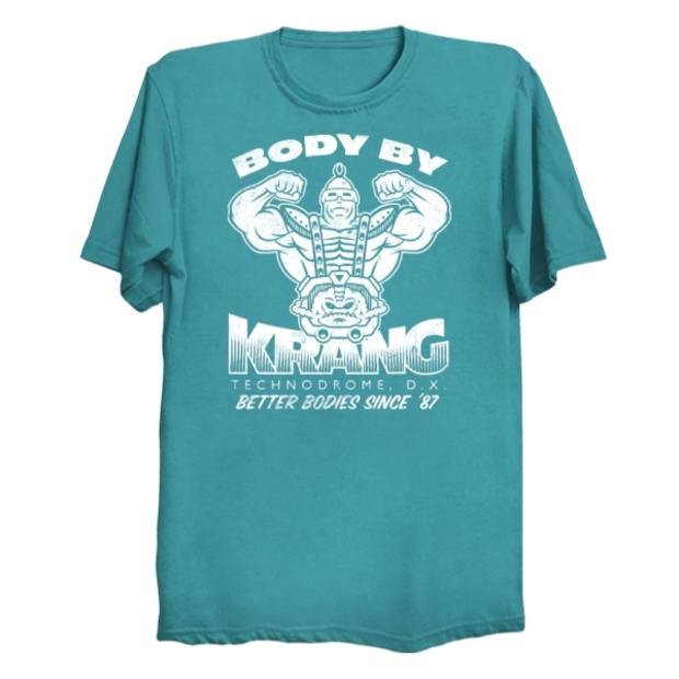 Body by Krang Workout T-Shirt - Teenage Mutant Ninja Turtles Gym Shirts