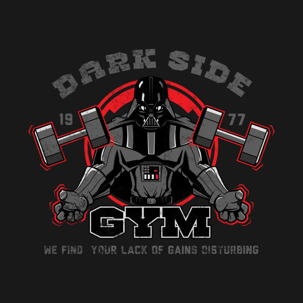 Star Wars Vader Empire Planet Fitnes Bodybuilder Funny Unisex T