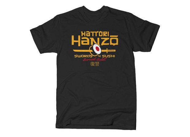 Kill Bill Hattori Hanzo Swords 'n' Sushi T-Shirt
