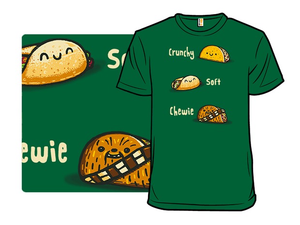Star Wars Chewie Tacos T-Shirt - Crunchy, Soft, Chewie