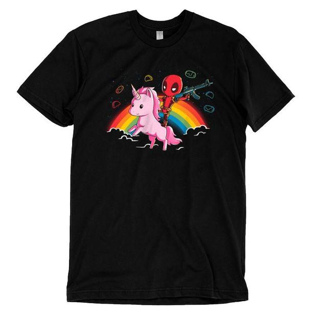 Deadpool Riding a Unicorn T-Shirt
