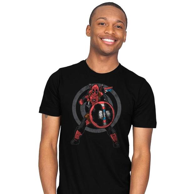 Capt. W. Wilson Deadpool Captain America T-Shirt