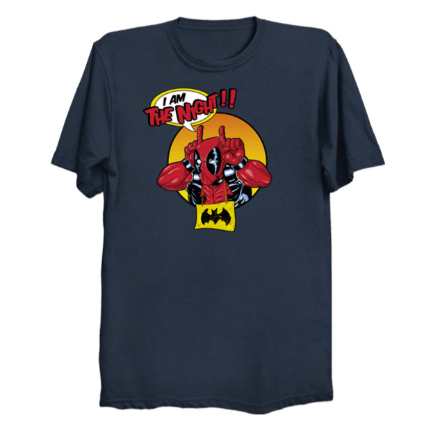 I Am the Night Deadpool Batman T-Shirt