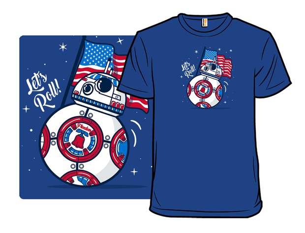 BB-8 Star Wars 4th of July T-Shirt - Red, White, and BB-Blue