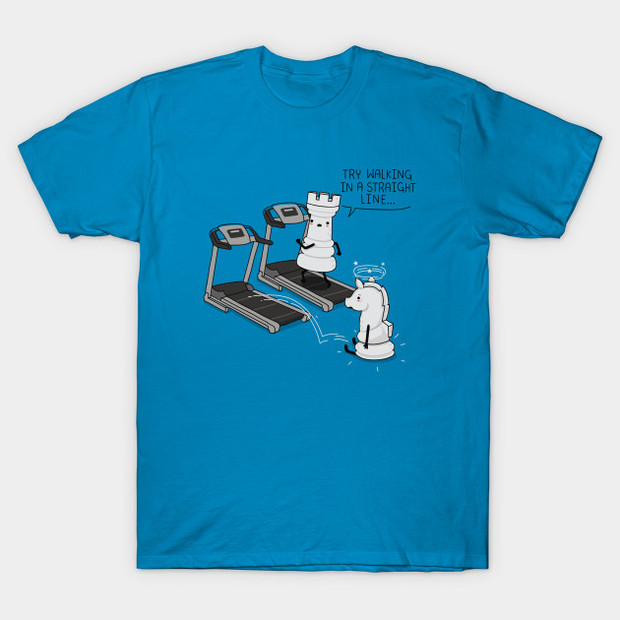 Funny Chess Treadmill T-Shirt