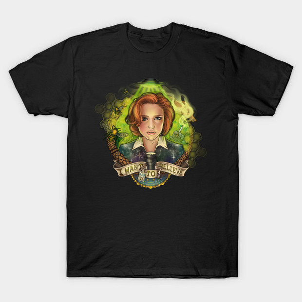 I Want to Believe X-Files Dana Scully T-Shirt
