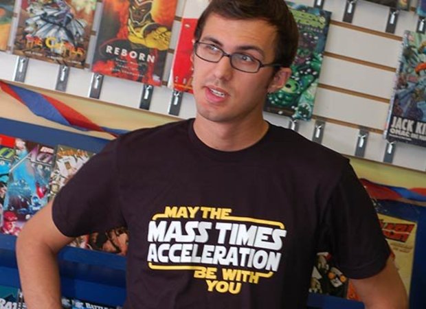 May the Mass Times Acceleration Be With You Star Wars T-Shirt