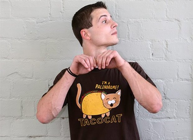 Taco Cat Palindrome T-Shirt - Tacocat