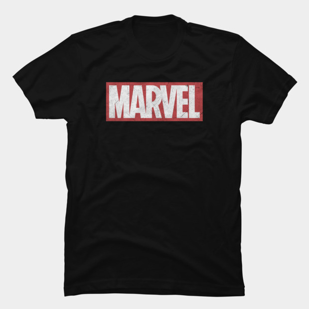 Distressed Marvel Logo T-Shirt