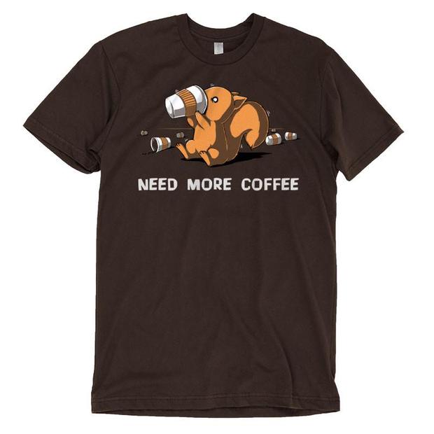 Need More Coffee Squirrel T-Shirt