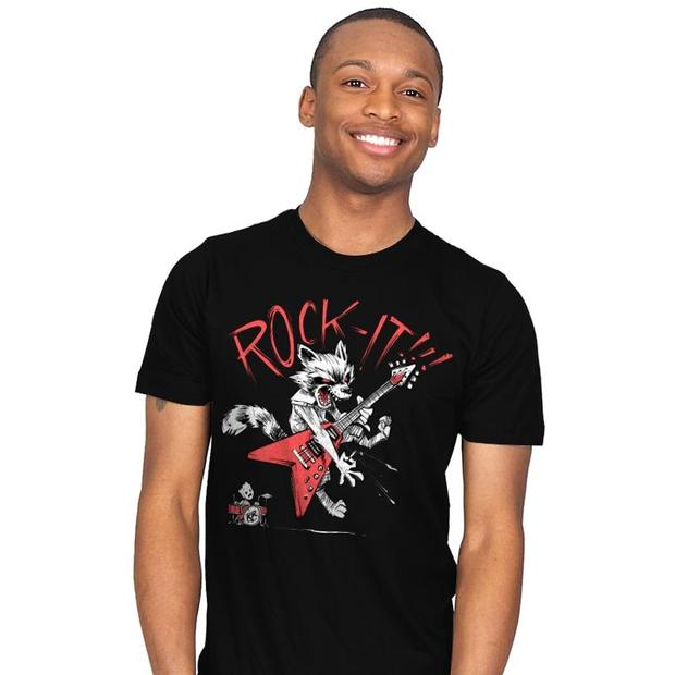 Rock-It Rocket Raccoon Band T-Shirt