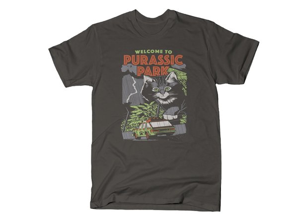 Purassic Park T-Shirt - Cat Jurassic Park Shirt