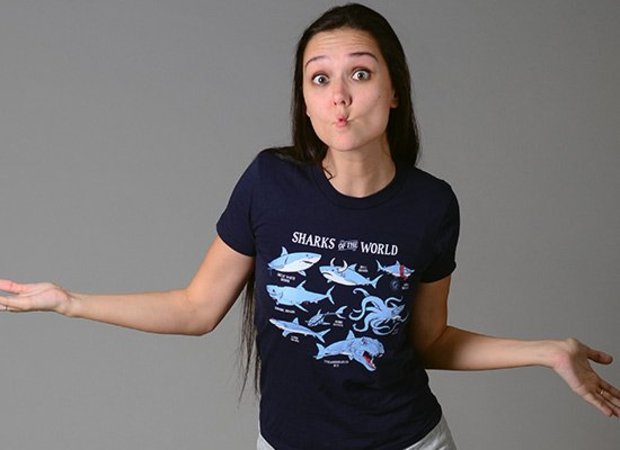 Funny Shark Types T-Shirt - Sharks of the World Shirt