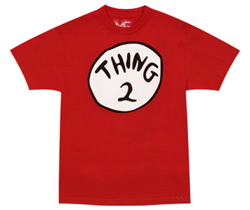 Dr. Seuss Thing 1 and Thing 2 Shirt – Costume Dr. Seuss Tees